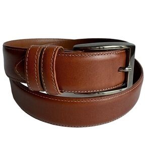 Bench Craft Leather Belt Sz 34 Brown Unisex Casual Classic Staple Capsule EUC